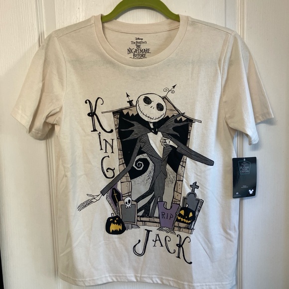 Disney Other - Disney Kids Nightmare Before Christmas T-Shirt - Cream 10/12